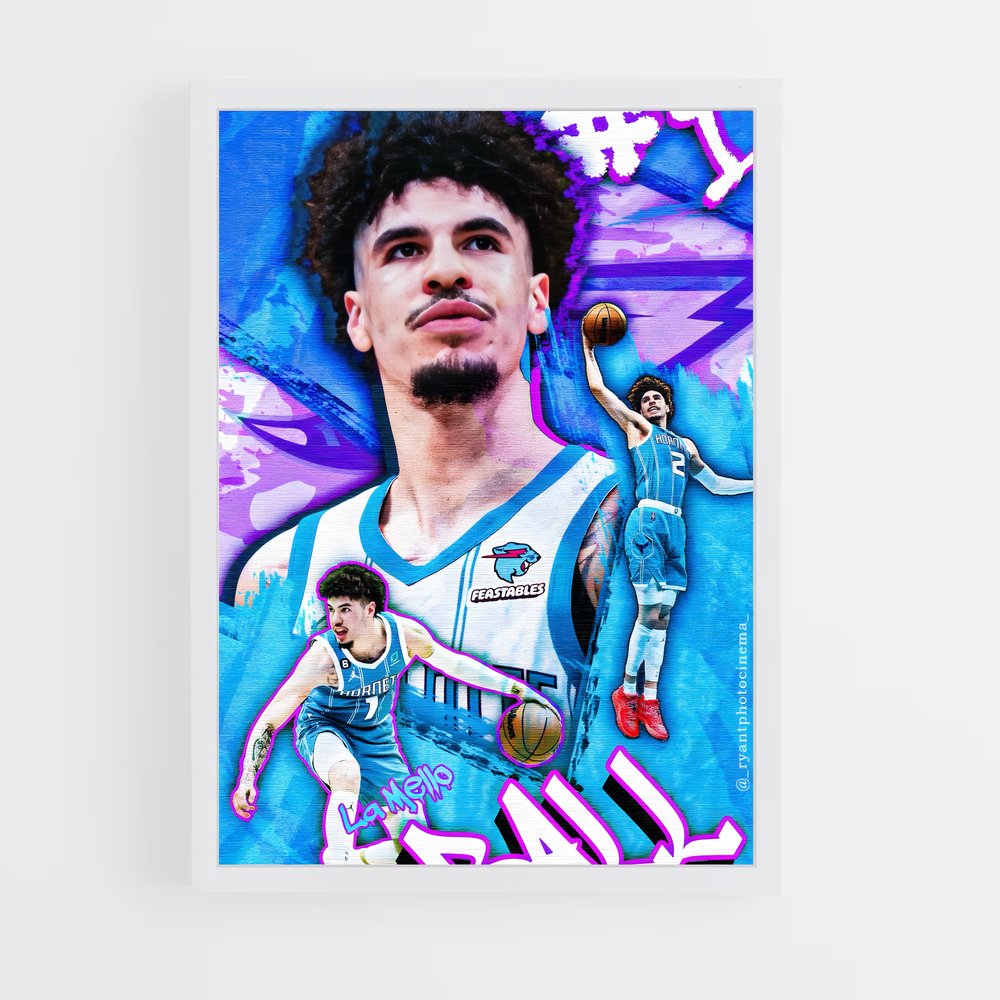 Poster Lamelo ball slam – affiche Basketball (vue 3)